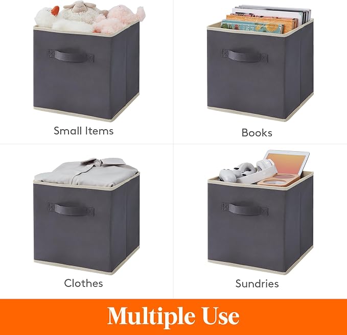 Lifewit 16 Packs Storage Cubes, 11 Inch Cube Storage Bins, Foldable Decorative - Image 5