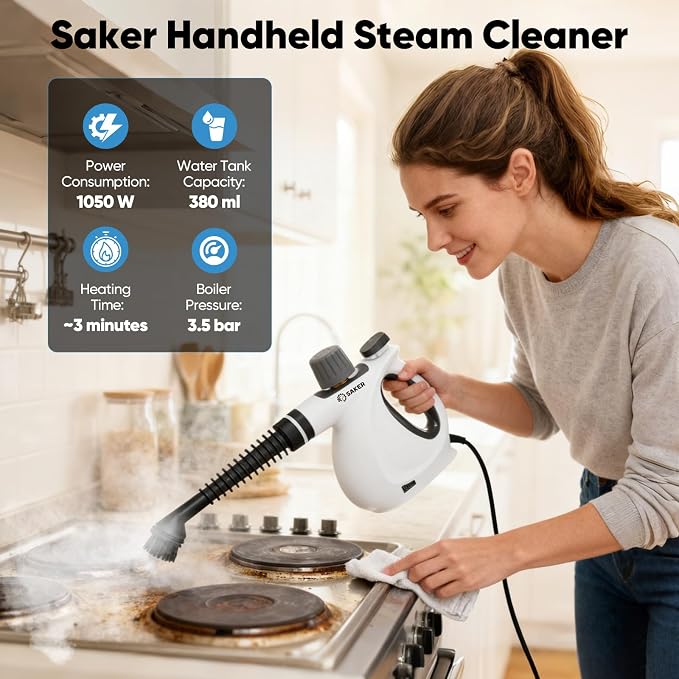 Saker Handheld Steam Cleaner New, Portable Steam Cleaner - Image 2