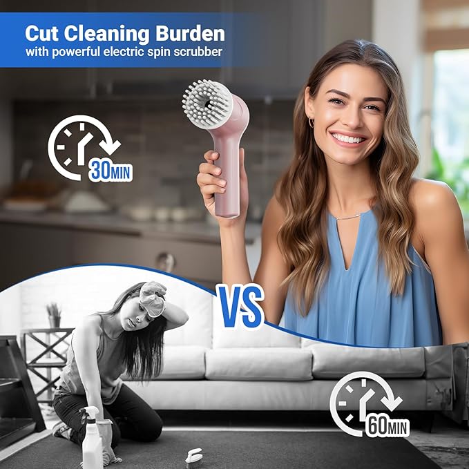 Electric Spin Scrubber, Cordless Shower Scrubber - Image 6