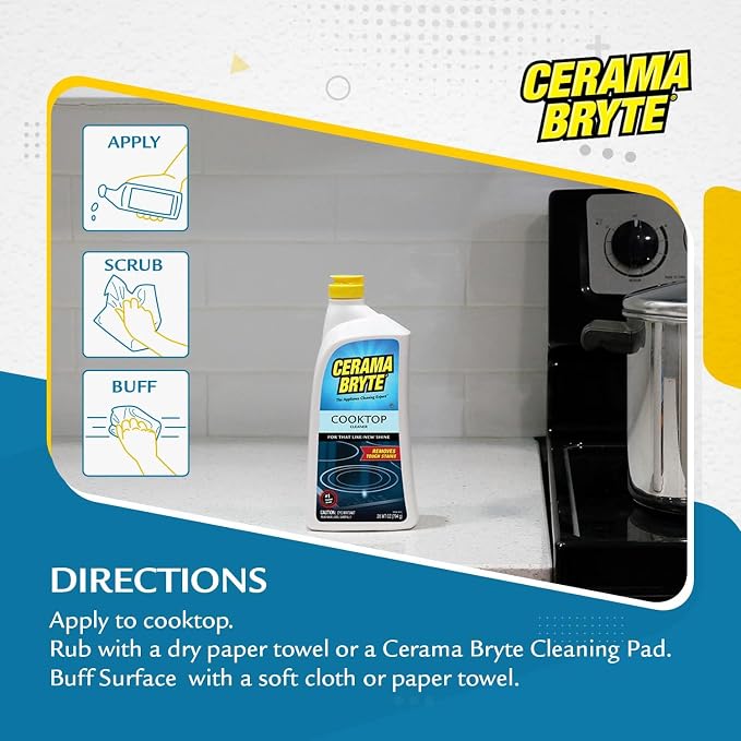 Cerama Bryte Removes Tough Stains Cooktop and Stove Top Cleaner - Image 4