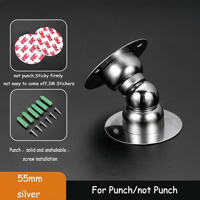 Door Stopper, 2 Packs Mini Magnetic Door Stop - Image 3