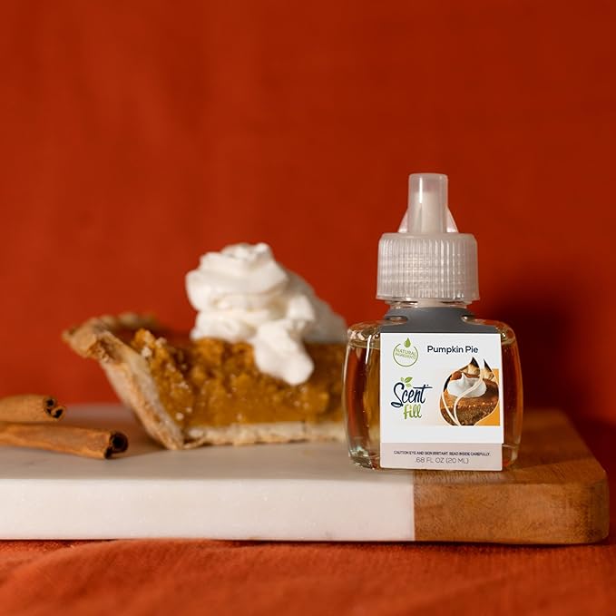 Scent Fill Pumpkin Pie Plug in Air Freshener, Scented Oil Refills, 2 Refills + - Image 3