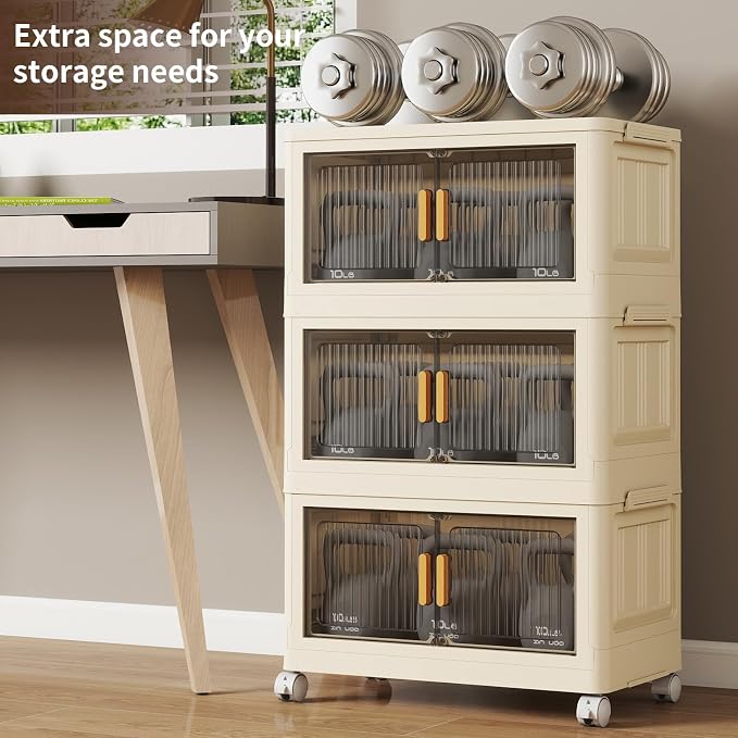 3 Tier Stackable Plastic Storage Bins - Image 4