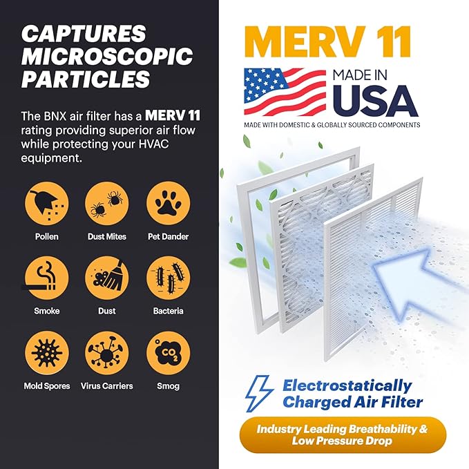 BNX TruFilter 20x22x1 Air Filter MERV 11 - Image 3