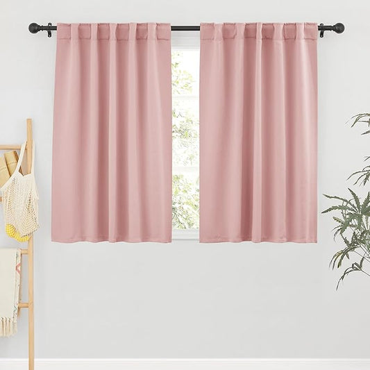 RYB HOME Small Window Curtains Blackout, Privacy Thermal Insulating Drapes by RYBHOME