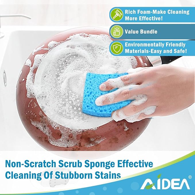 AIDEA Sponges Kitchen, Non-Scratch Scrub Sponge, Sponges - Image 7