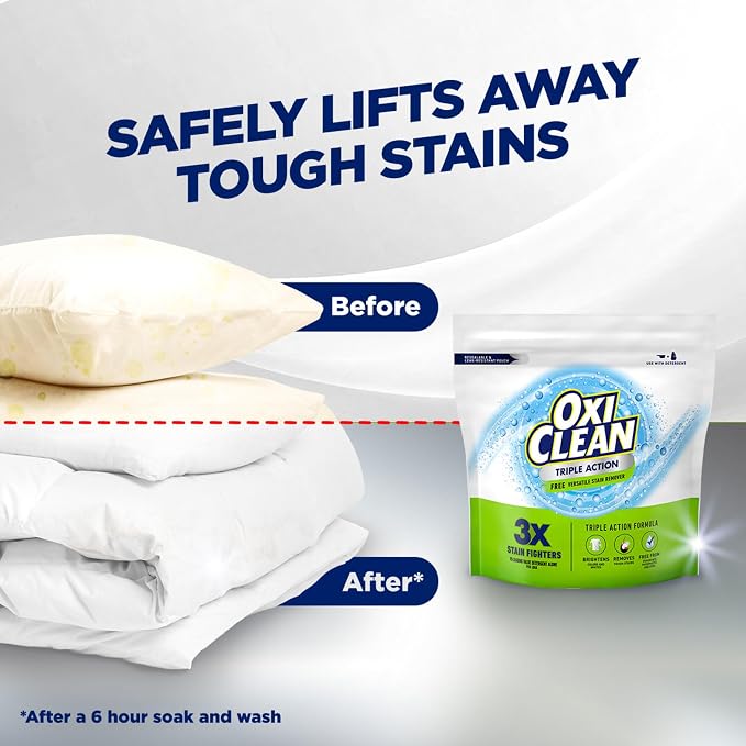 OxiClean Triple Action Free Versatile Stain Remover Powder, Use - Image 6