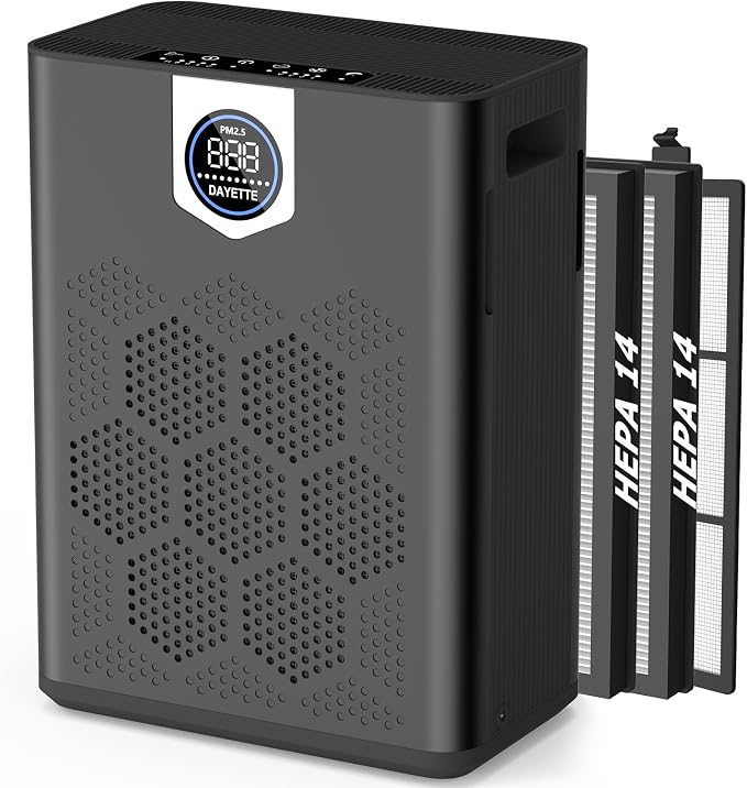 DAYETTE Air Purifier for Home Large Room Bedroom Up to 3000 Ft² by Dayette