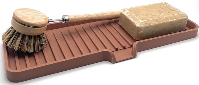 Happitasa Silicone Soap Dish Tray and Sponge Holder - Image 3