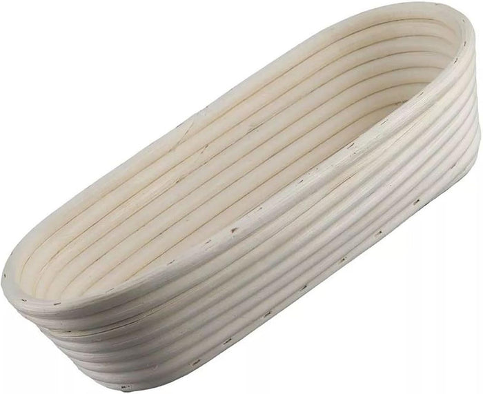 Zenker Proofing Basket Oblong 30 cm - Natural Rattan Proofing Basket for Homemade Bread - Provides Dough with Oxygen for Loose and Airy Breads