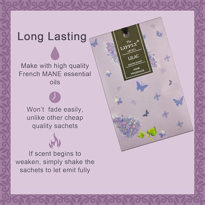 14 Packs Lilac Scented Sachets Bag - Image 2