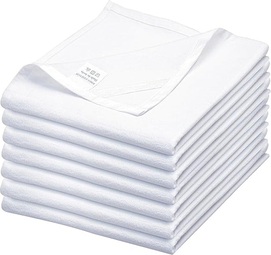 Flour Sack Towels| Tea Towel for Crafts| Kitchen Dish Cotton Blank Towel for by WHITEWRAP