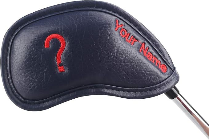 CRAFTSMAN GOLF 12pcs or 1pc Thick Synthetic Leather Golf Iron Head Covers Set by CRAFTSMANGOLF