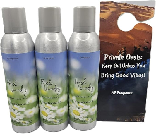 Fresh Laundry - Air Freshener Spray - Concentrated Room & Bathroom Deodorizer by APfragrance