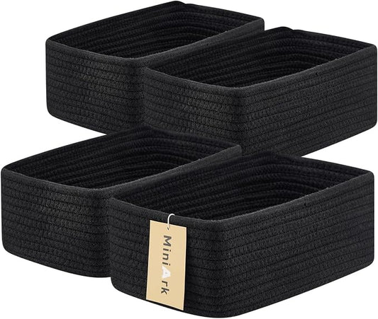 Small Storage Baskets for Organizing | Closet Organizer Bins | Shelf Toy Basket by MiniArkStorageBasketsHome