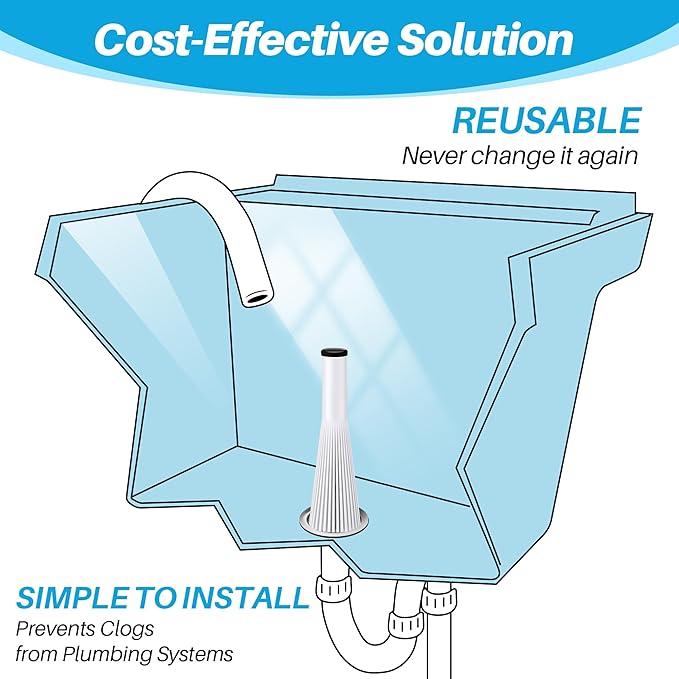 Feekoon 1 Pack Lint Trap for Washing Machine Utility Tub and Sink Drains - Image 5