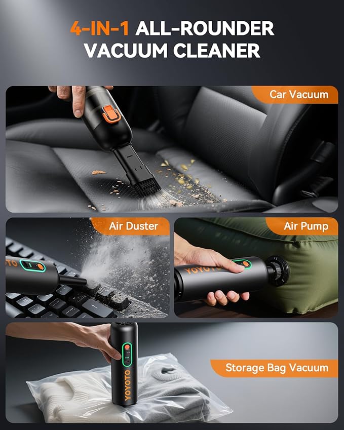 Car Vacuum, Handheld Vacuum Cordless - Image 2