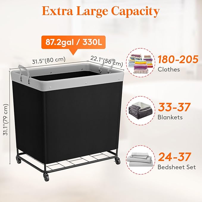 Lifewit 330L Laundry Basket - Image 2
