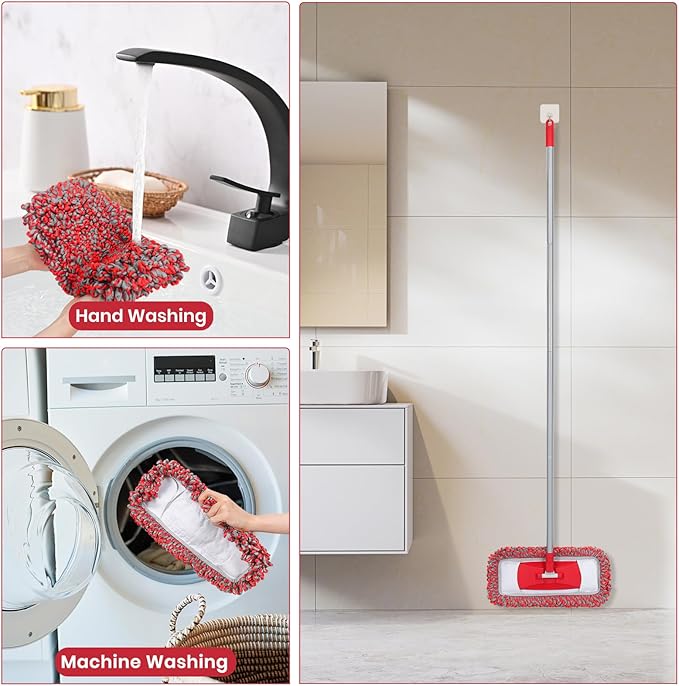 MAVRIZ Dust Mops for Hardwood Floors Cleaning Washable Wet and Dry Mop - Image 6