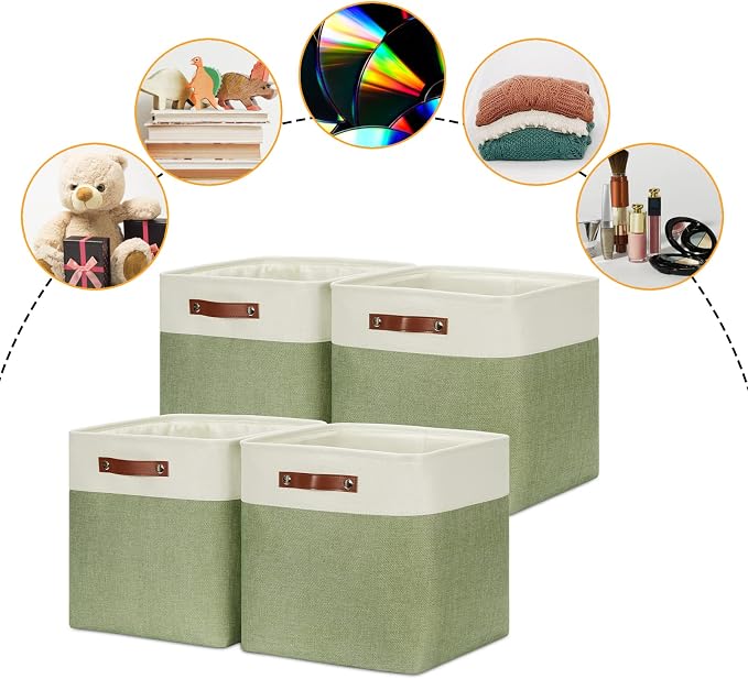 DULLEMELO Storage Baskets for Organizing, Linen Closet Organizers and Storage - Image 2