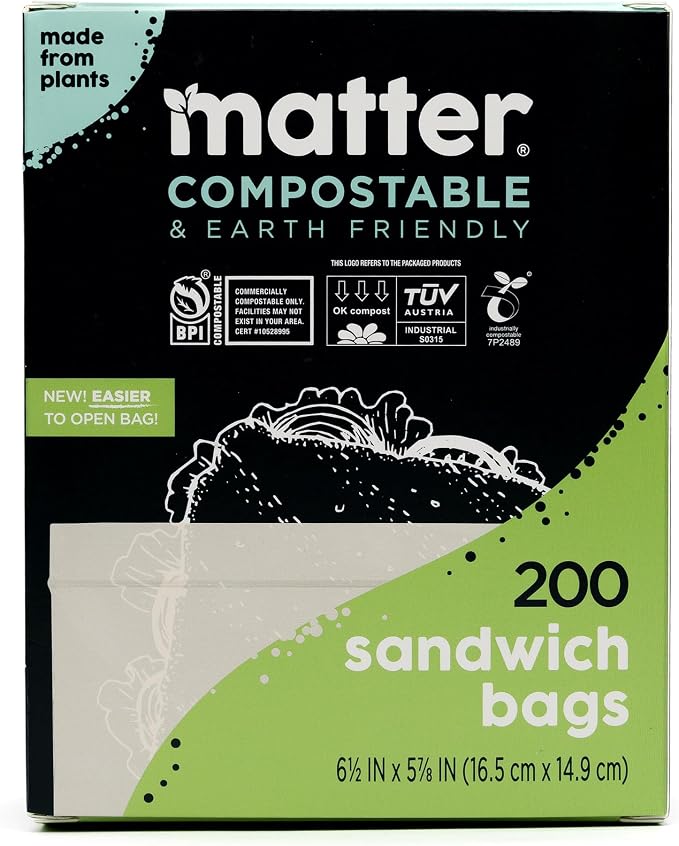 Matter Compostable Sandwich Bags by Matter
