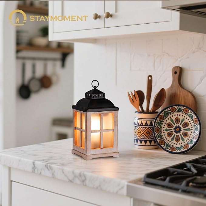 Wax Melt Warmer with Timer: Farmhouse Lantern Candle Warmer Electric Tart - Image 6