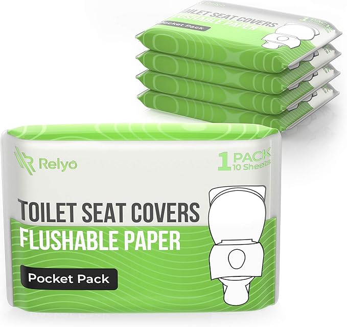 Toilet Seat Cover Paper Flushable by Relyo