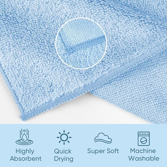 HOMEXCEL Microfiber Washcloths 12 Pack, Highly Absorbent and Soft Face Towel - Image 2