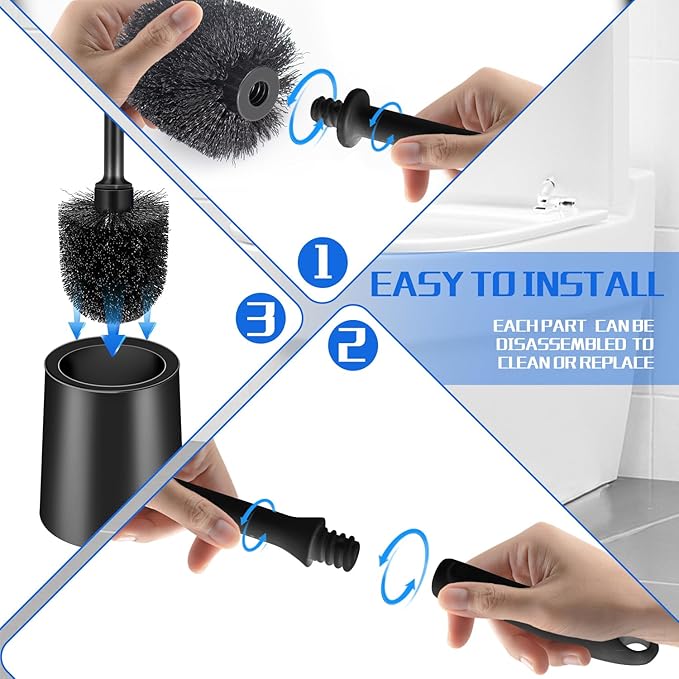 Toilet Brush and Holder 2 Pack - Image 7