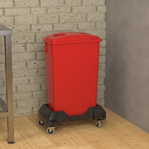 23 Gallon Red Slim Jim Trash Can - Image 4