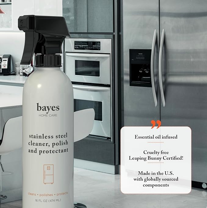 Bayes High-Performance Stainless Steel Cleaner Spray, and Protectant - Image 6