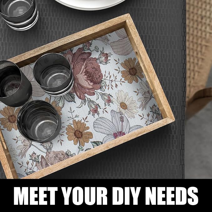Floral Drawer Shelf Liners, 16IN x 10FT Non Adhesive and Strong Non-Slip - Image 9