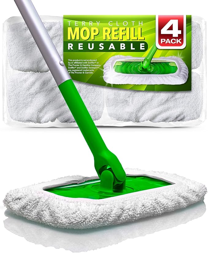 VanDuck Reusable 100% Cotton Mop Pads Compatible by VanDuck