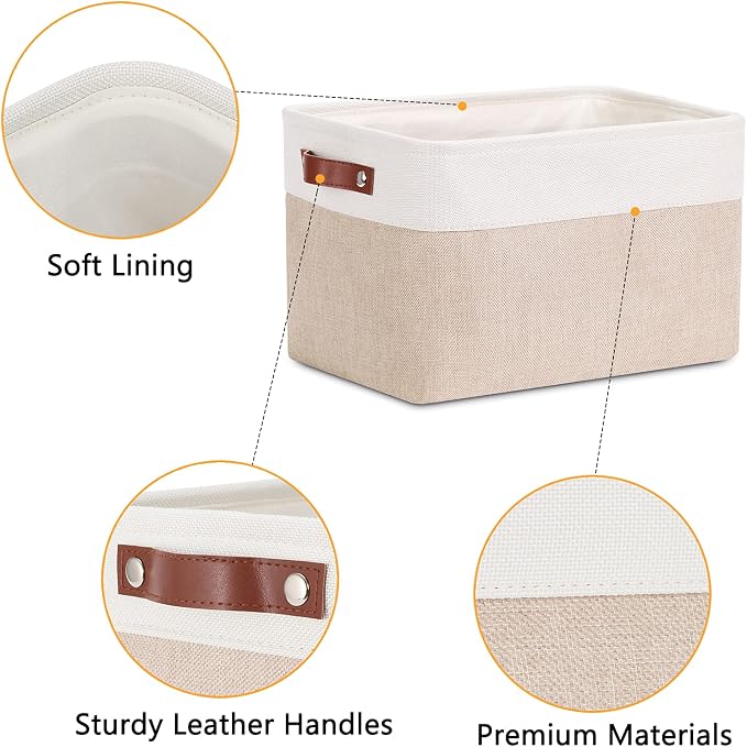 DULLEMELO Fabric Storage Bins, Storage Baskets - Image 3