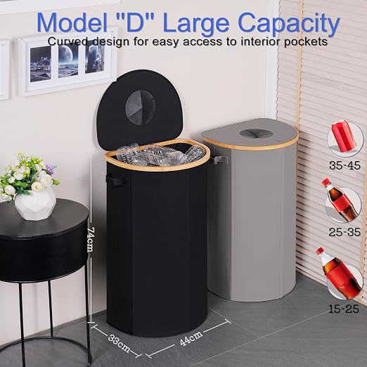 efluky Recycling Bin for Kitchen 100L, 26 Gallon Recycle Bins for Indoor - Image 2
