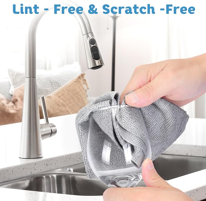 Matthew Microfiber Cleaning Cloth Roll 72Pack Reusable Paper Towels&Washable - Image 5