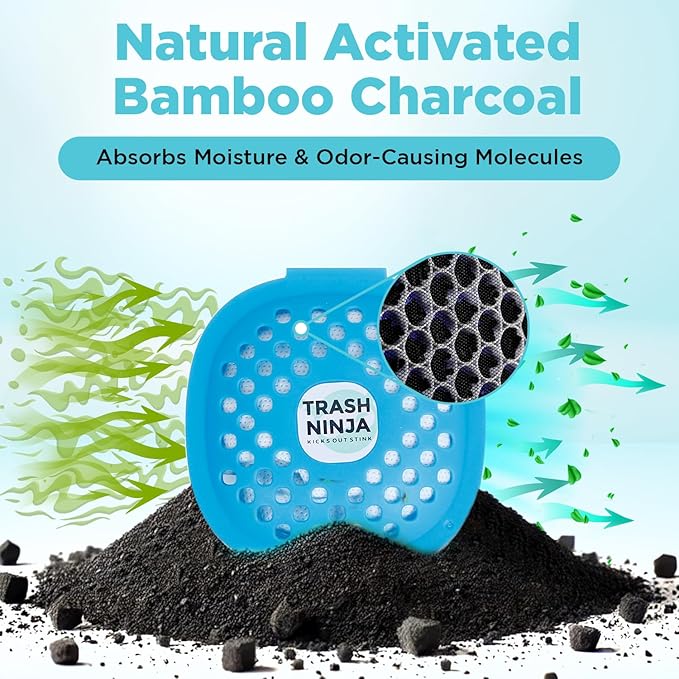 Trash Ninja Trash Can Deodorizer – Stick-On Air Freshener - Image 3
