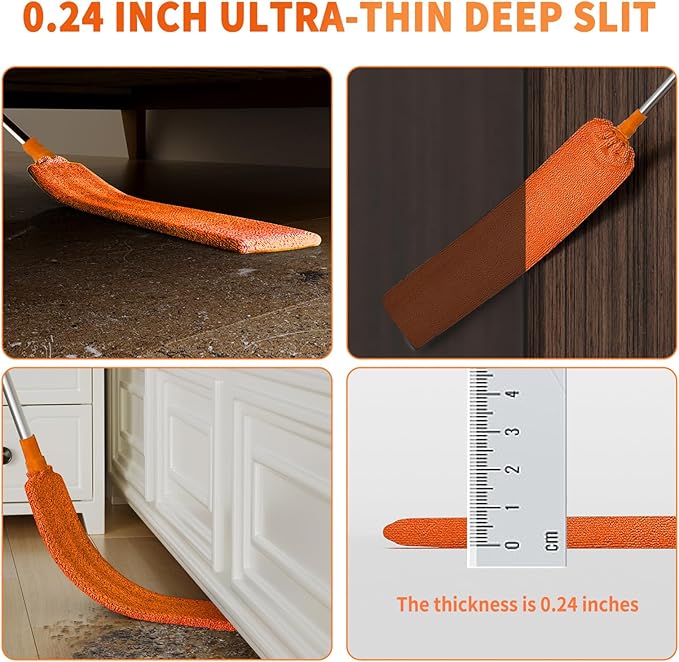 Cobweb Duster with Extension Pole, Cleaner Outdoor 110" Telescoping Extended - Image 6
