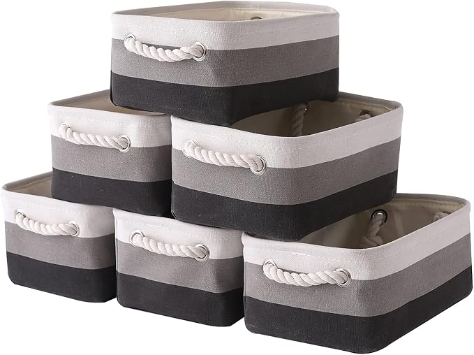 TcaFmac Small Fabric Storage Baskets by TcaFmac