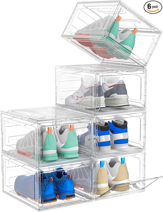 Upgrade Harder Solid Plastic Shoe Organizer, Shoe Storage by ARSTPEOENeatChic