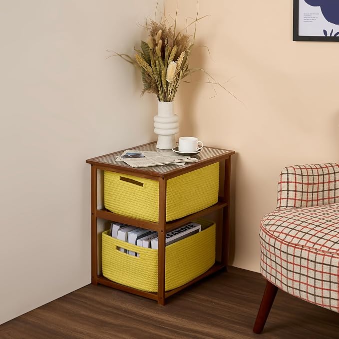 Large Storage Baskets for Organizing, Closet Shelf Baskets for Clothes Blanket - Image 8