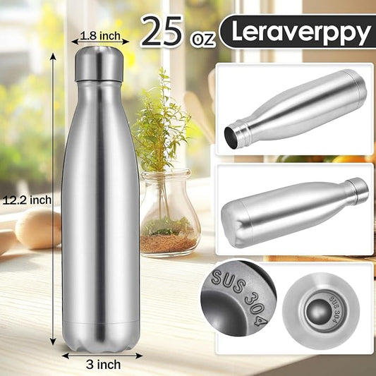 25oz Cola-Bottle Shaped Stainless Steel Leak-proof Water Bottle, Double Wall - Image 2