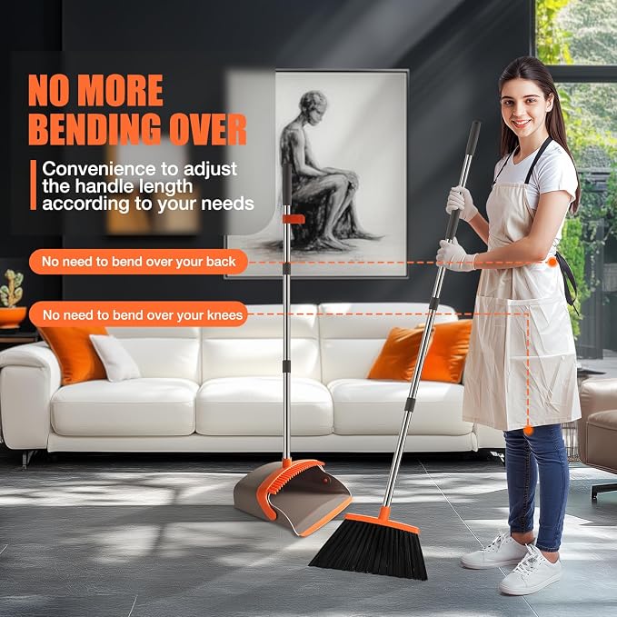 Broom and Dustpan Set, Upgraded Broom - Image 5