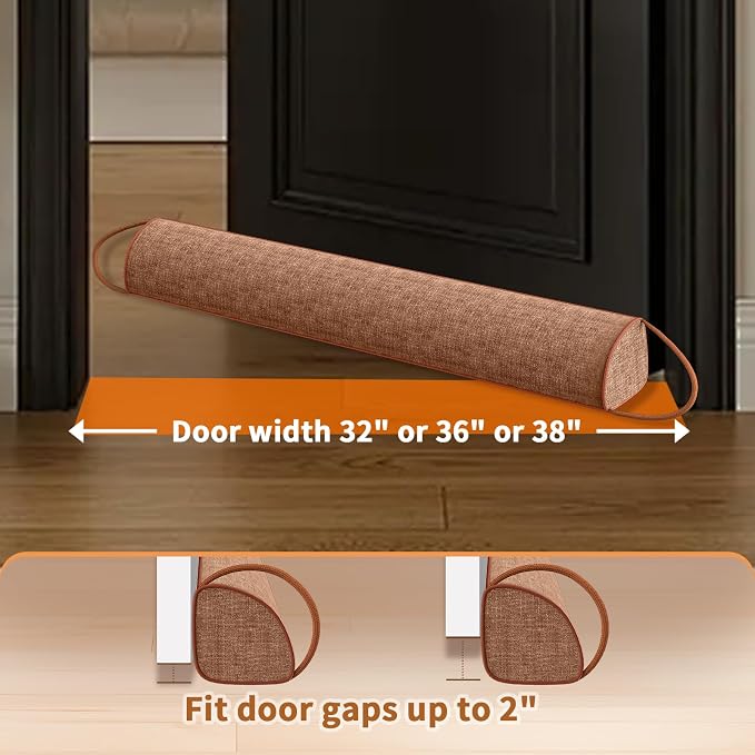 QUOLIX Triangle Under Door Draft Stopper Bottom Door Gap Filler & Seal - Image 2