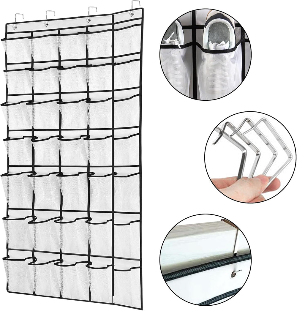 GAOHAN 35 Large Pockets Over Door Shoe Storage Organiser Wardrobe Shoe Rack M...
