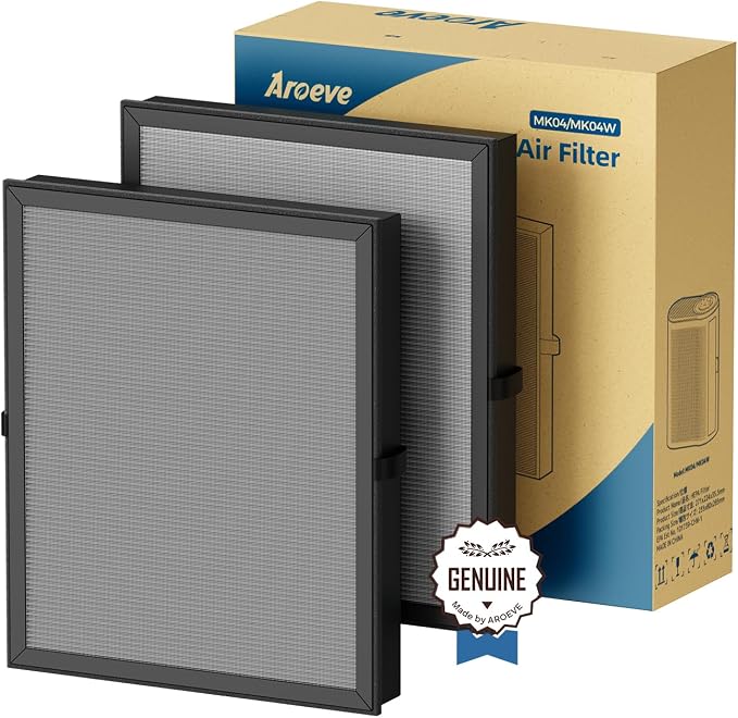AROEVE MK04 Air Purifier Replacement Filter, Smoke Remove Material 4 -in-1 by AROEVE