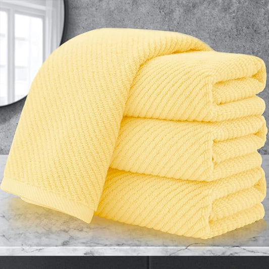 VOOVA & MOVAS Yellow Hand Towels by VOOVAMOVAS