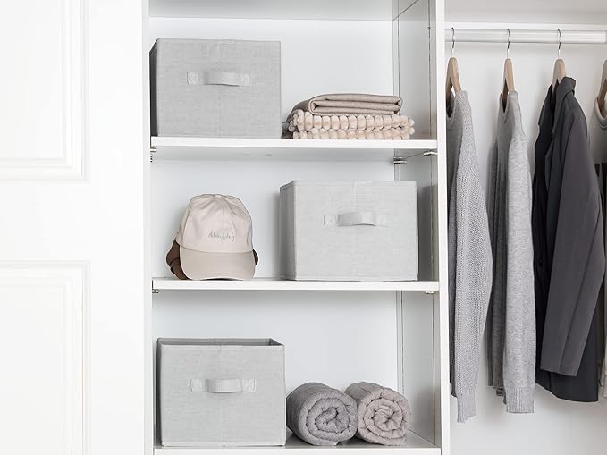 StorageWorks Storage Baskets for Shelves, Foldable Fabric Closet Storage Bins - Image 3