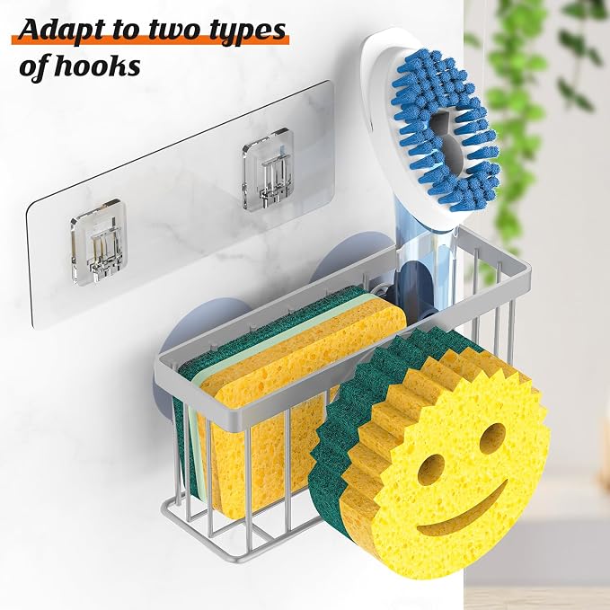 Sponge Holder Smiley Face, Sink Caddy, Sink Organizer Sponge Holder - Image 3