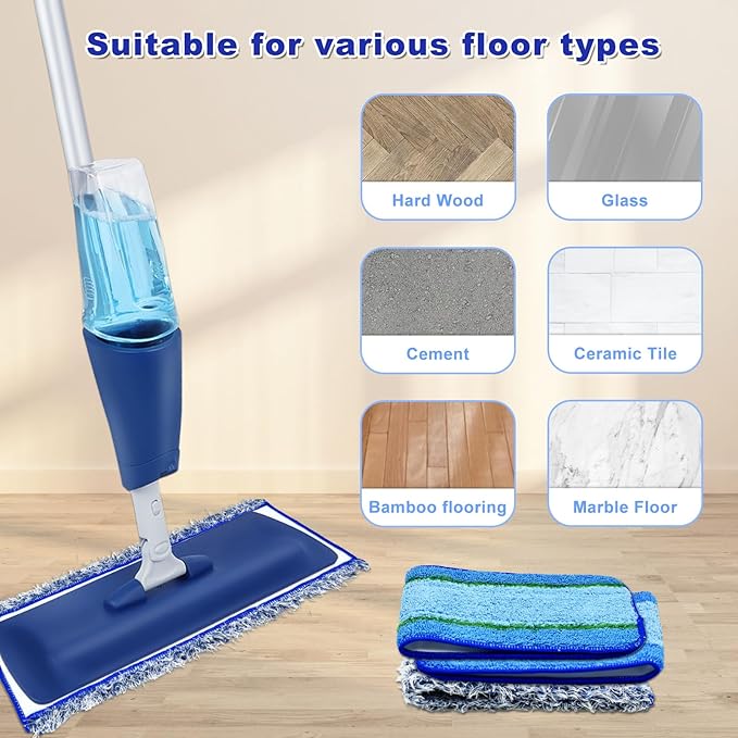 6 Pack Microfiber Cleaning Replacement Pad - Image 7